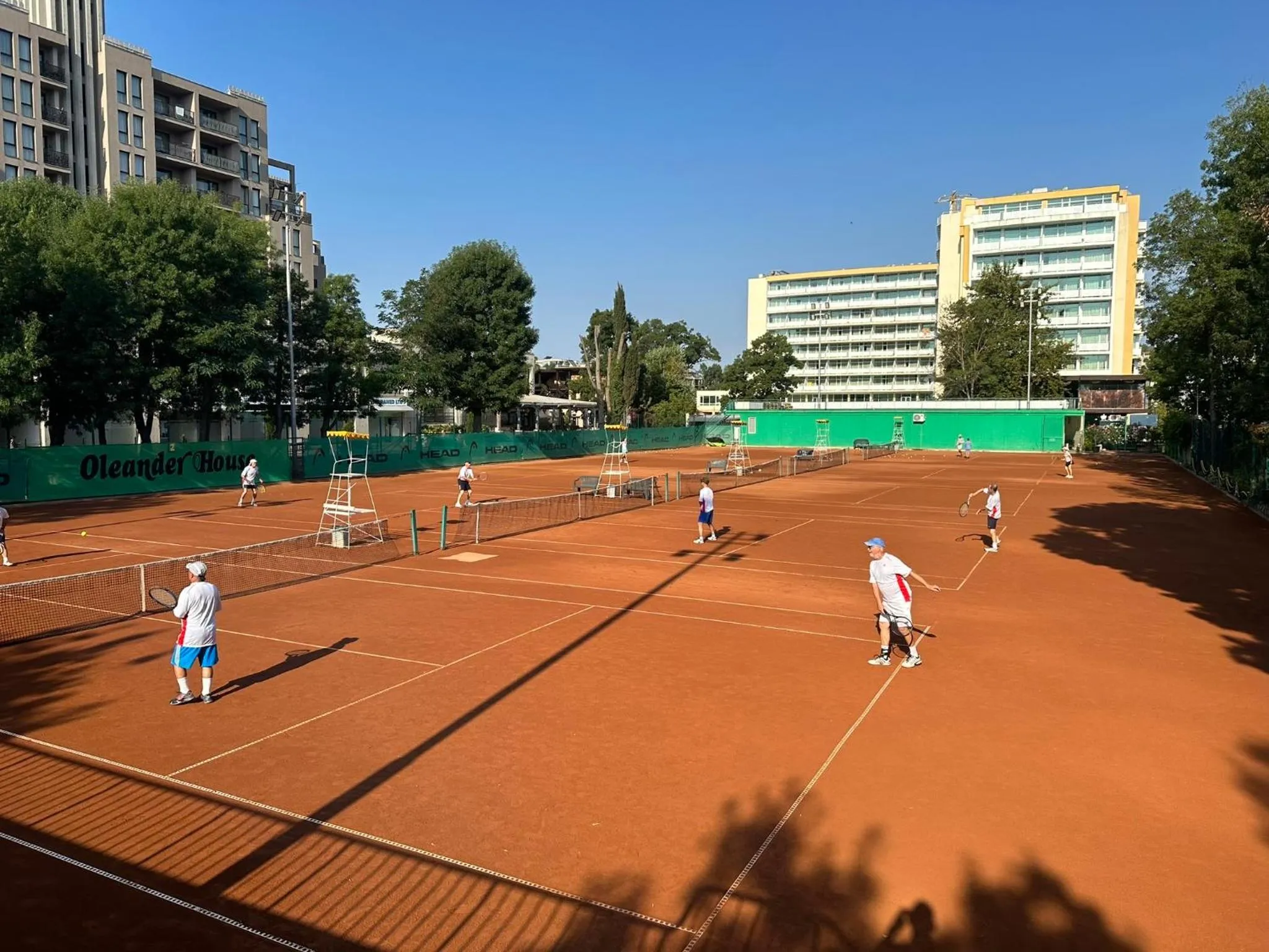 Tennis court in Oleander House and Tennis Club