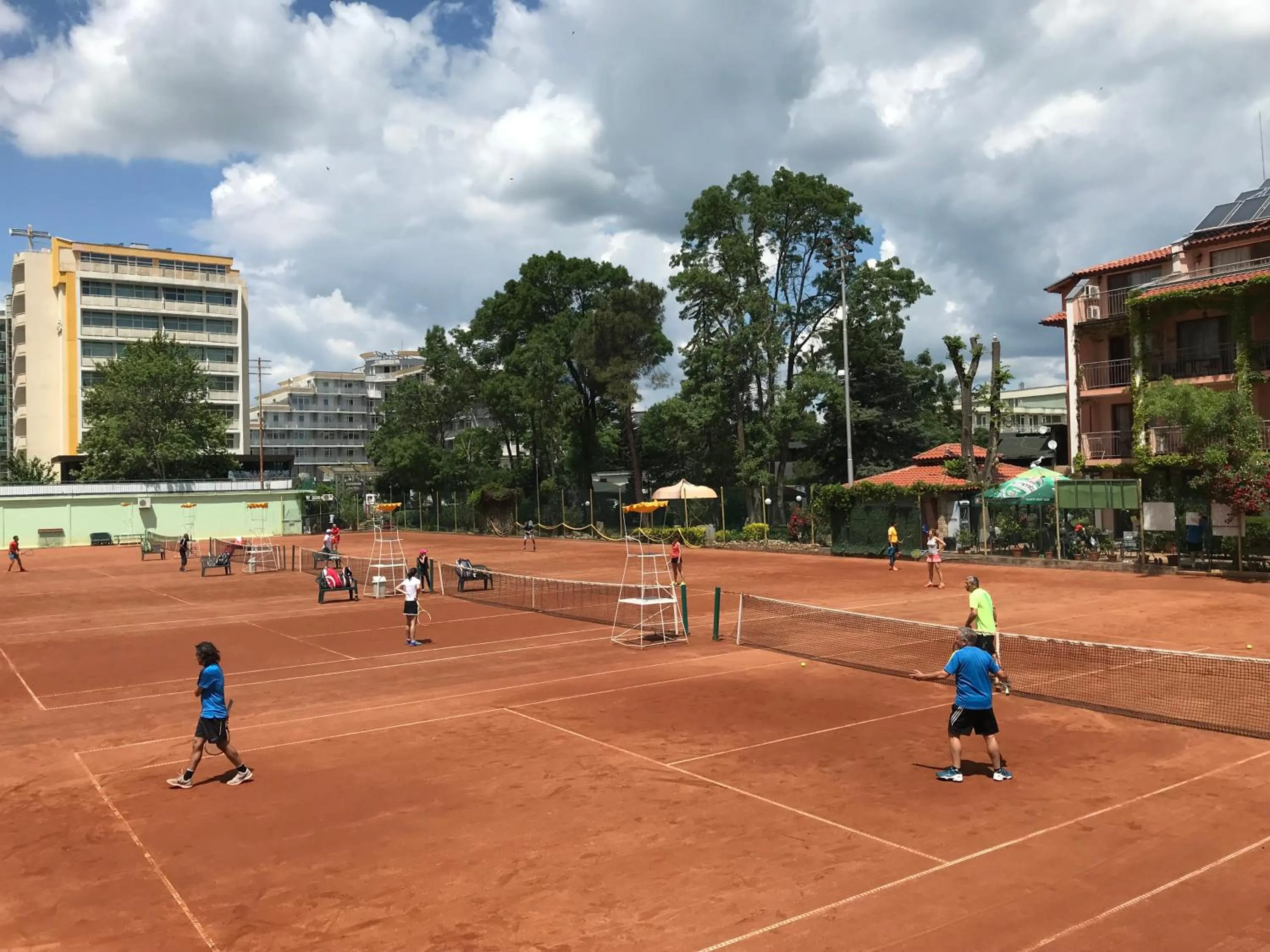 Tennis court in Oleander House and Tennis Club