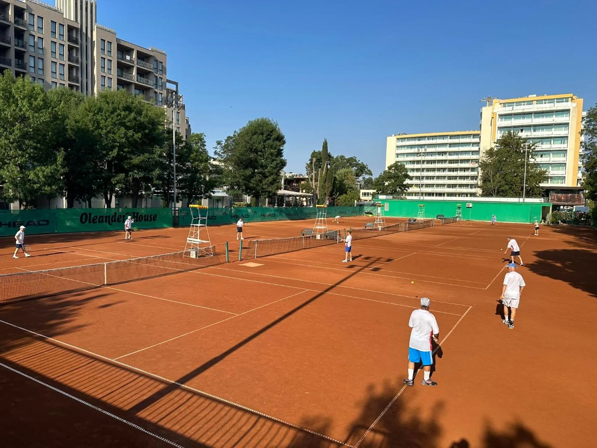 Tennis court in Oleander House and Tennis Club