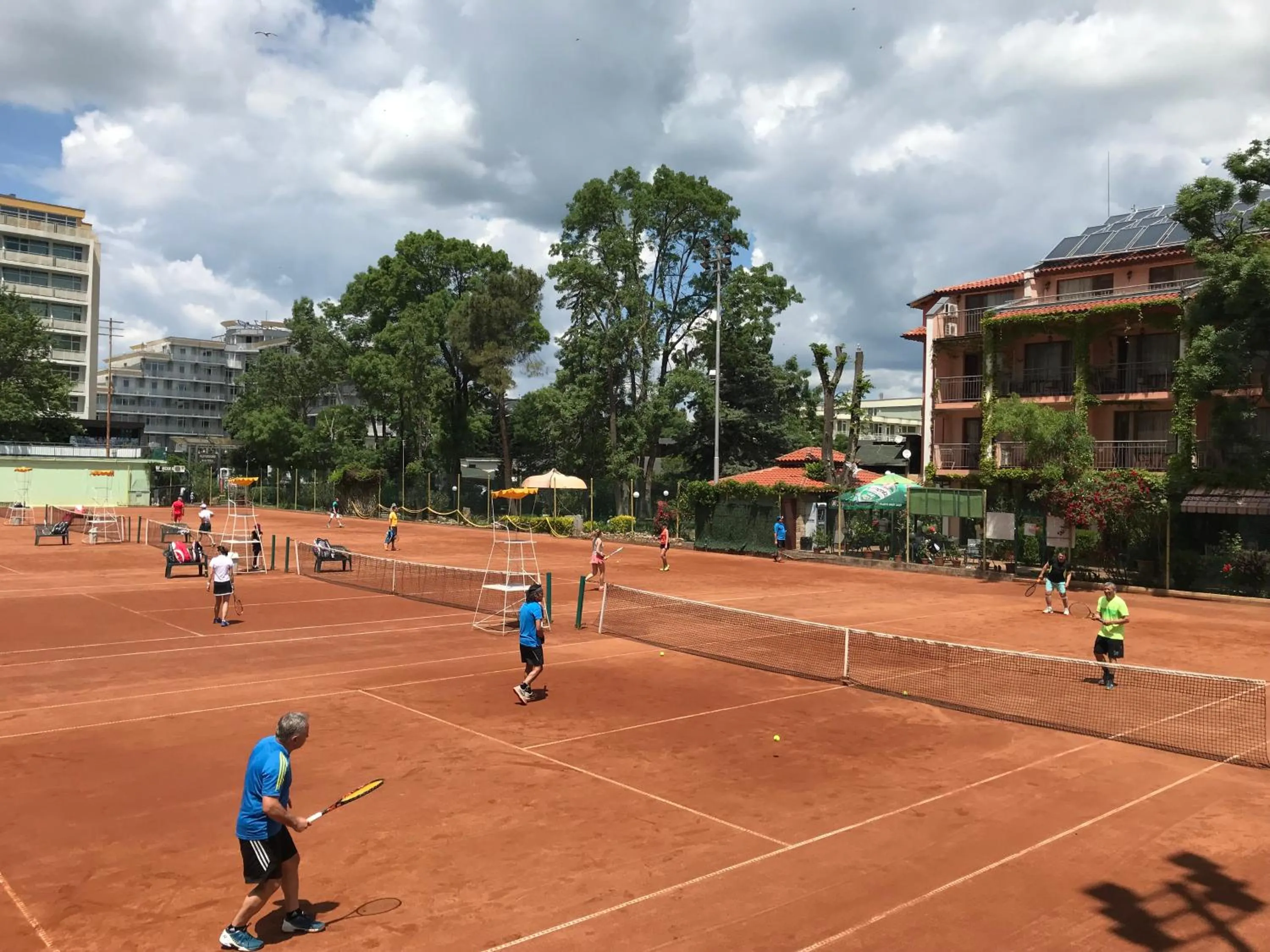 Tennis court in Oleander House and Tennis Club