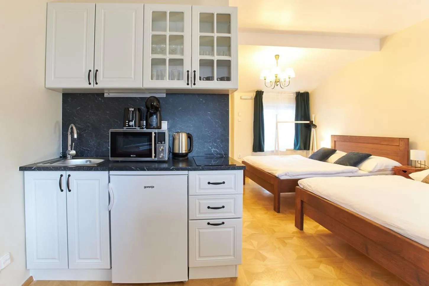 Bed in River View Residence by Charles Bridge