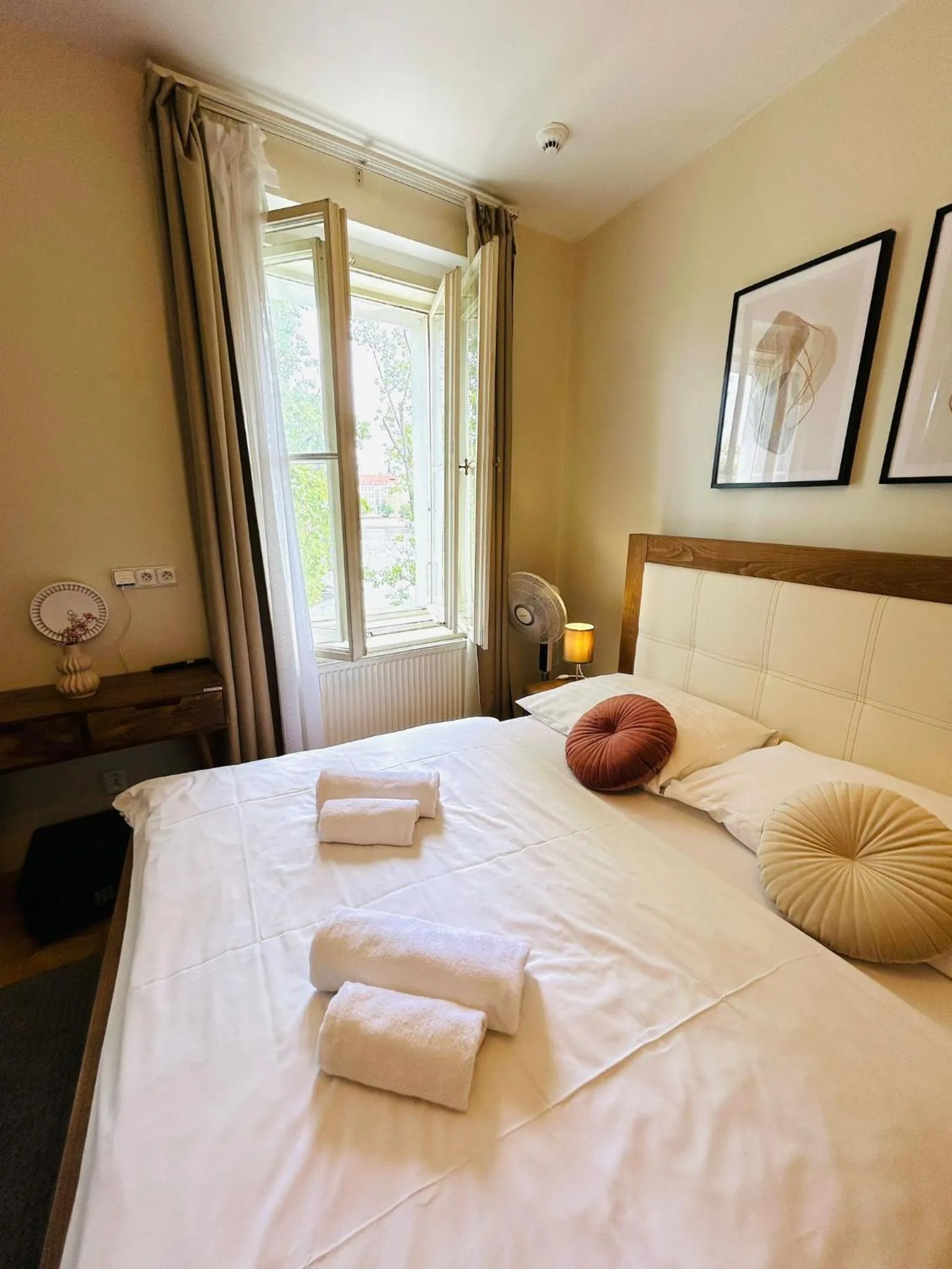 Bed in River View Residence by Charles Bridge