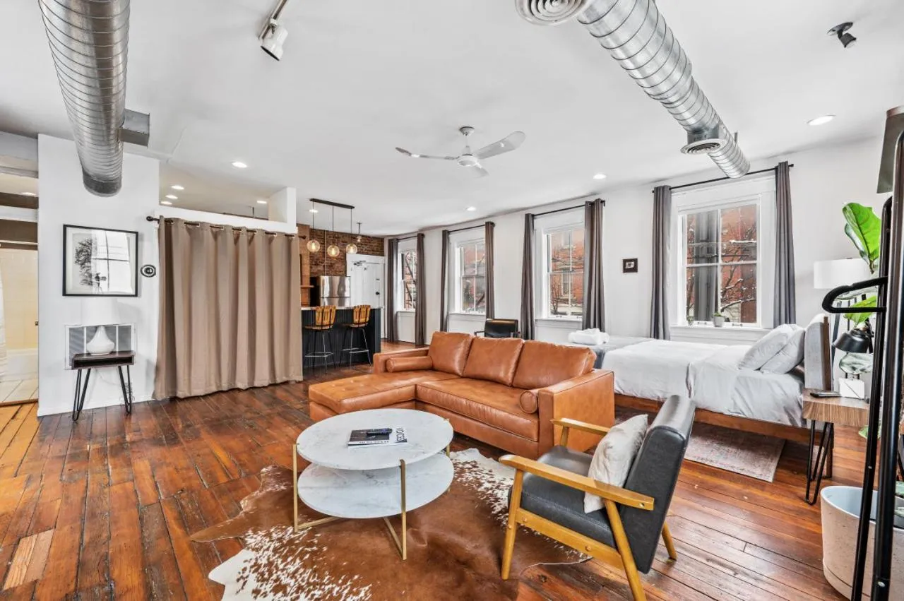 Bed in Loft in the heart of Over-The-Rhine