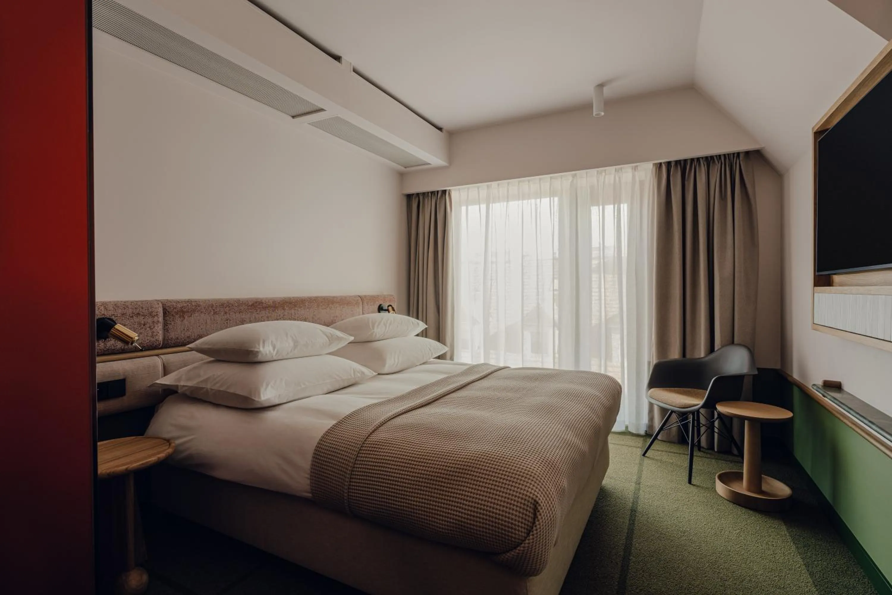 Bed in PURO Hotel Poznań Stare Miasto