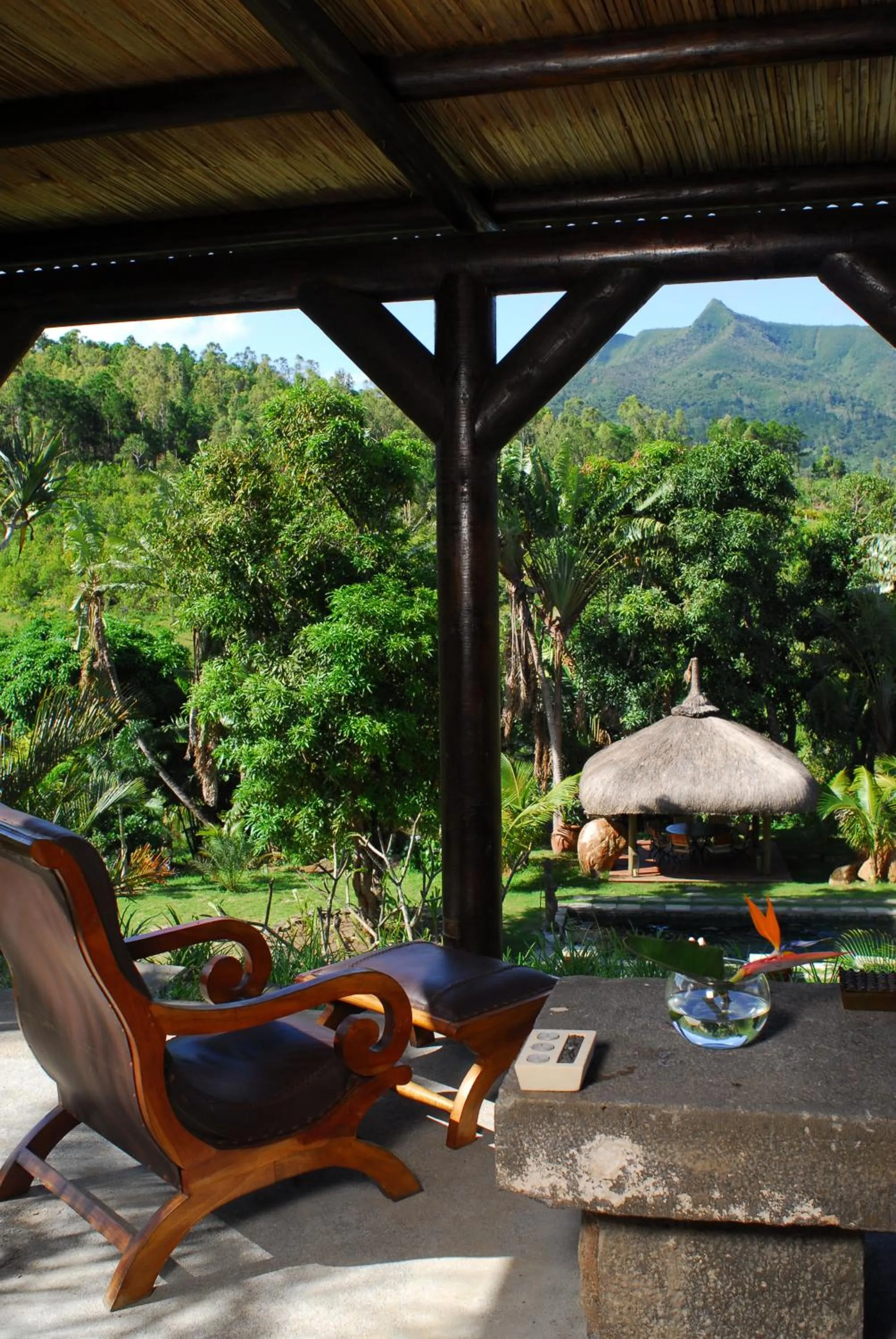 Patio in Lakaz Chamarel Exclusive Lodge