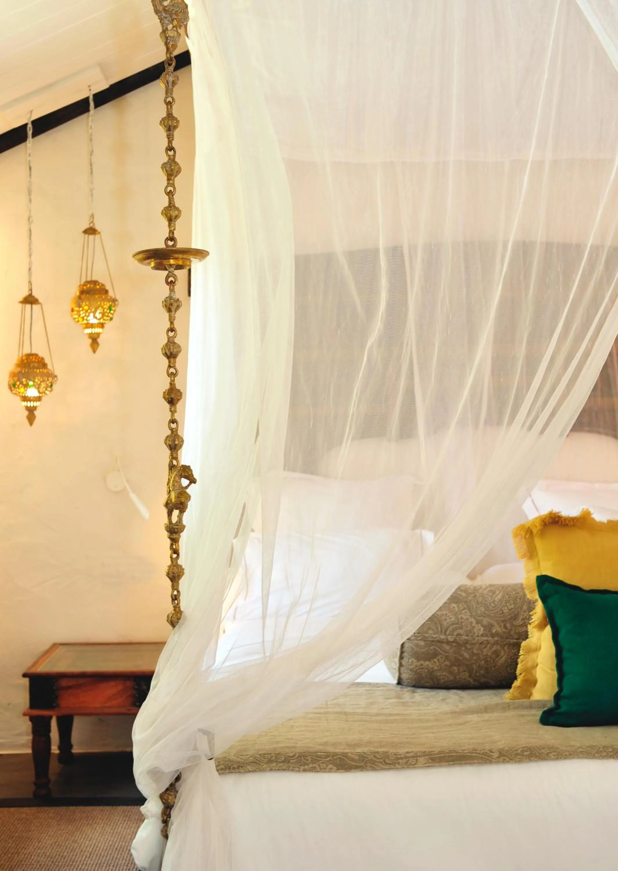 Bed in Lakaz Chamarel Exclusive Lodge