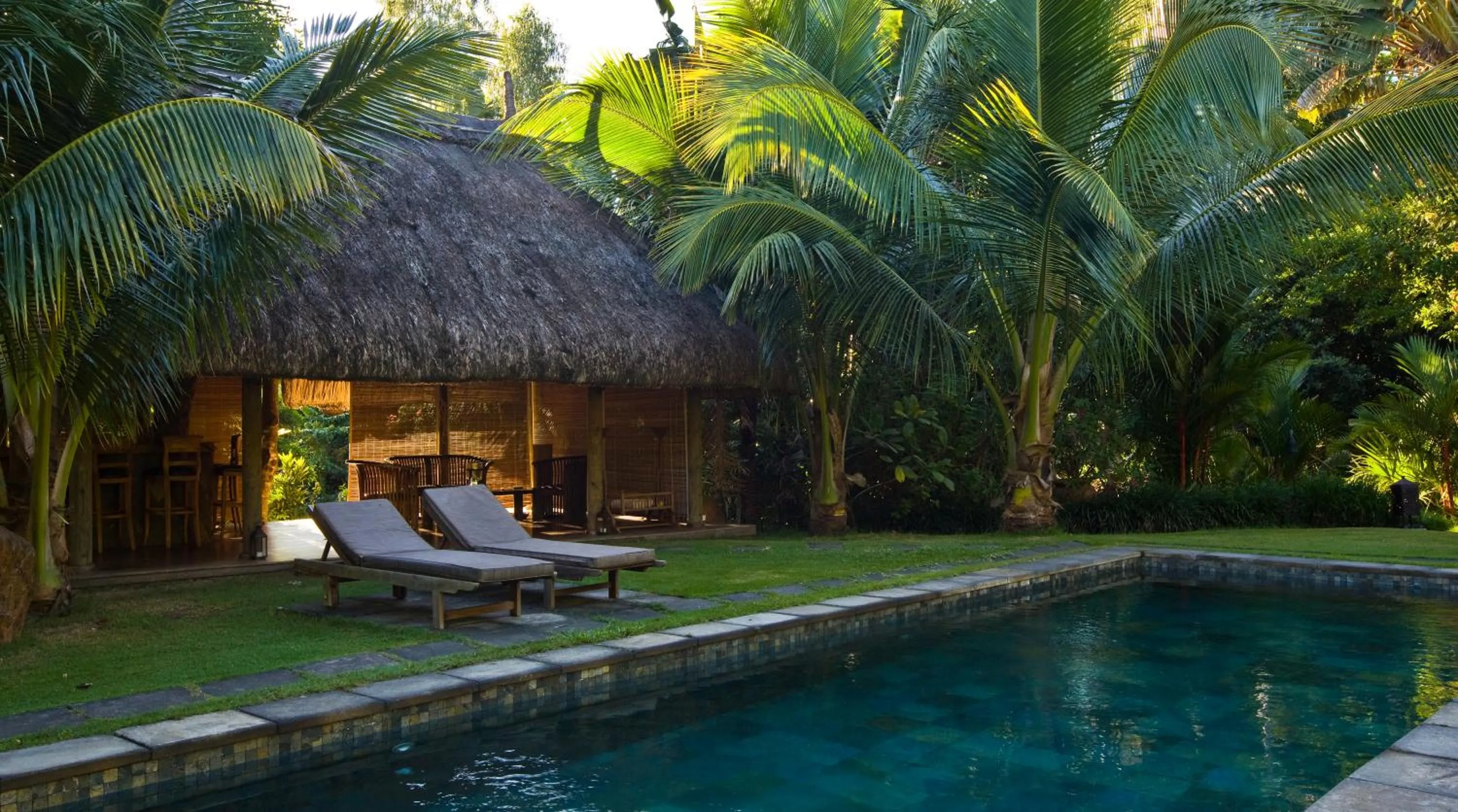 Swimming pool in Lakaz Chamarel Exclusive Lodge