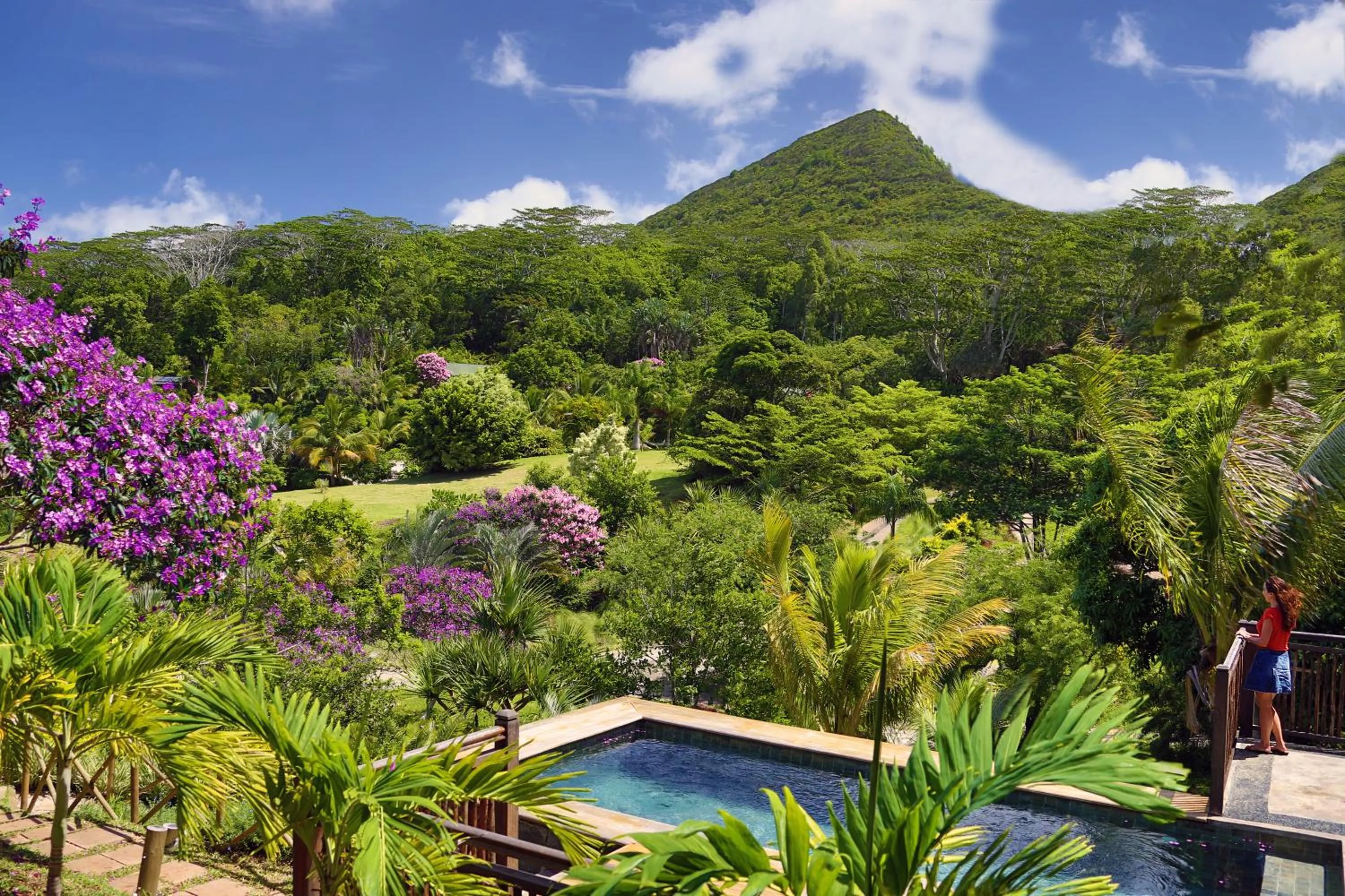 Mountain view in Lakaz Chamarel Exclusive Lodge