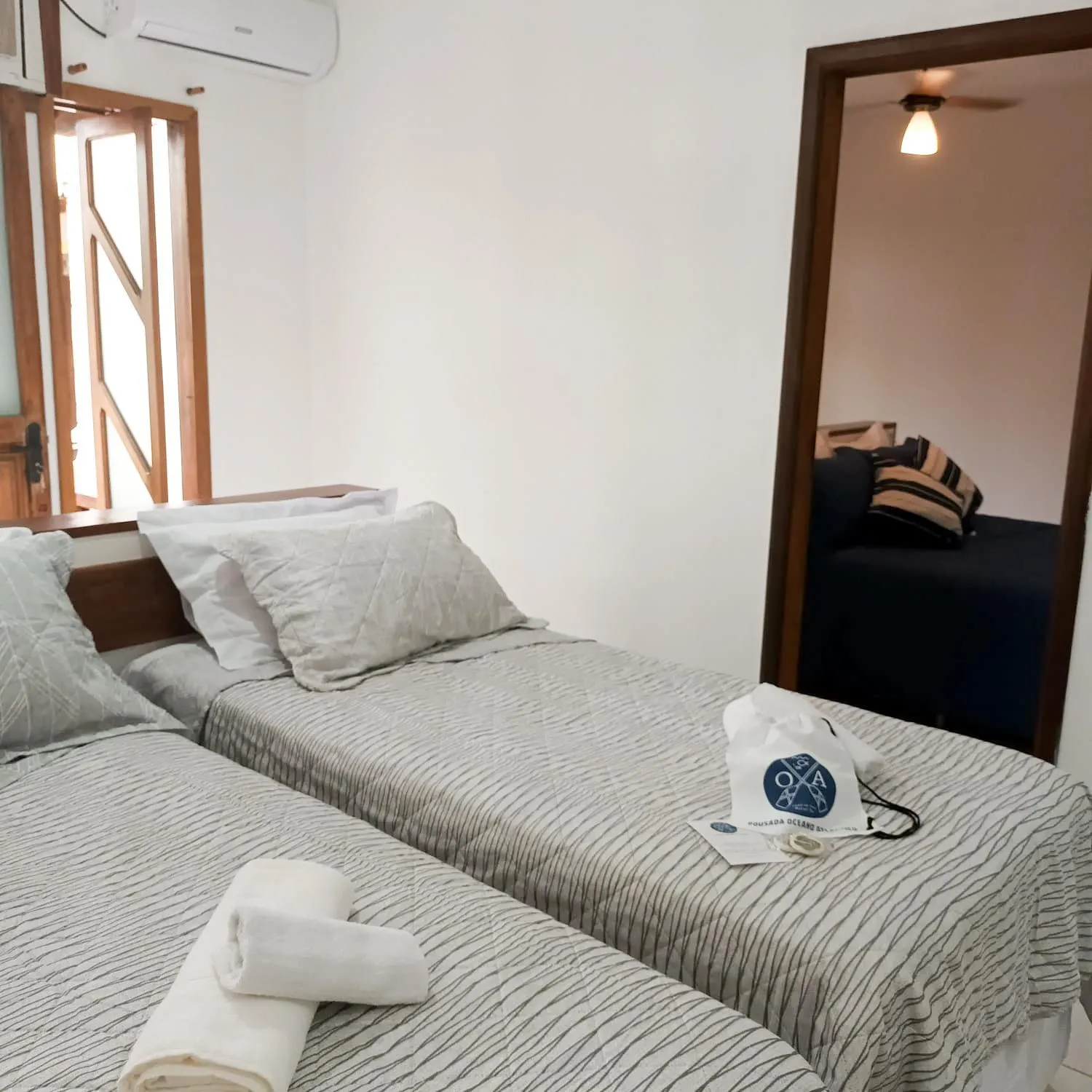 Bed in Pousada Oceano Atlântico