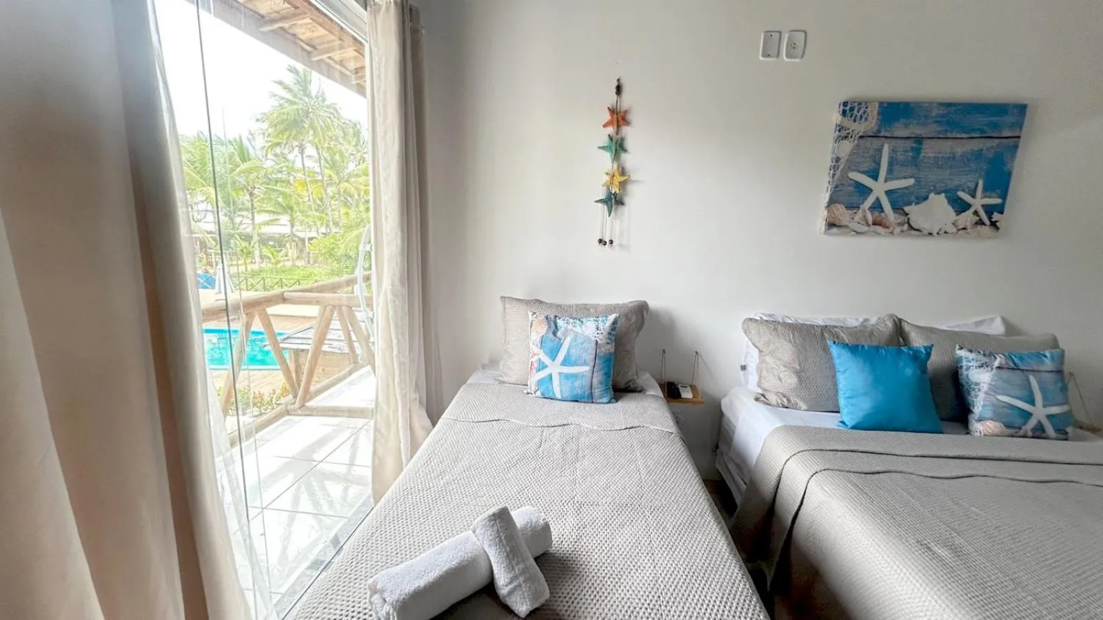 Bed in Pousada Oceano Atlântico