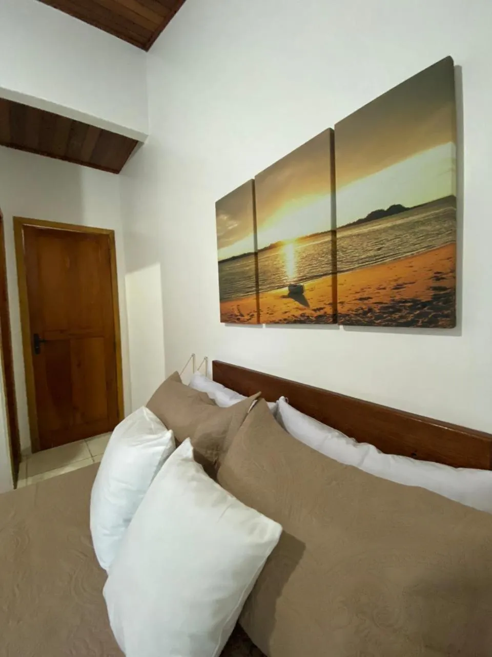 Bed in Pousada Oceano Atlântico