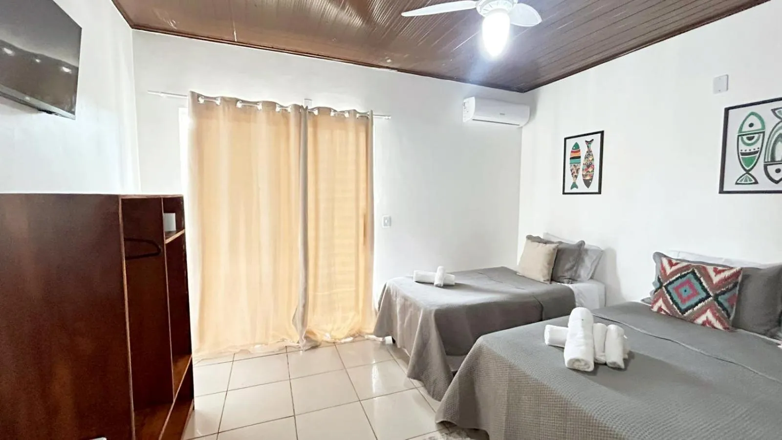 Bed in Pousada Oceano Atlântico