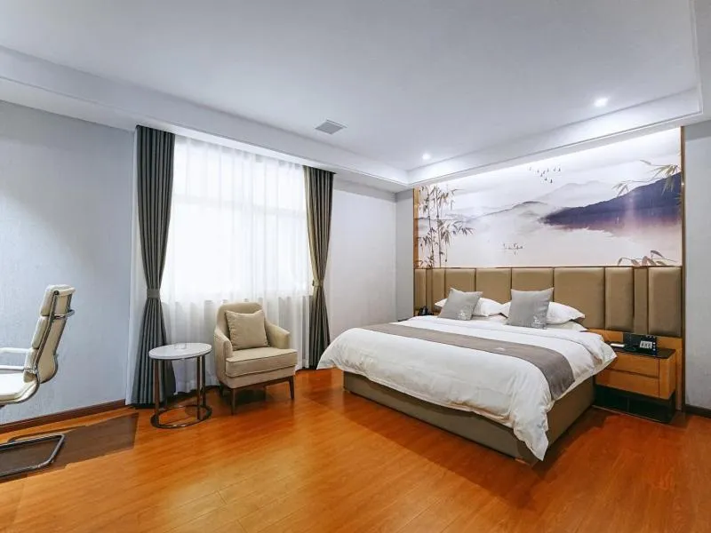 Bed in GreenTree Eastern Hotel Anshun Anshun Zhenning Huangguoshu