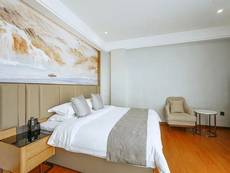 Bed in GreenTree Eastern Hotel Anshun Anshun Zhenning Huangguoshu