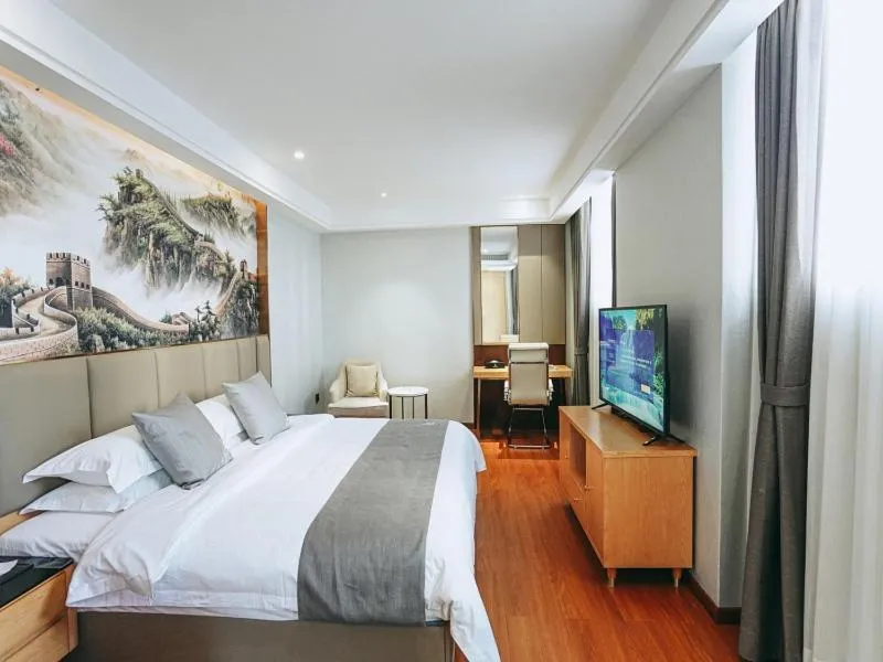 Bed in GreenTree Eastern Hotel Anshun Anshun Zhenning Huangguoshu