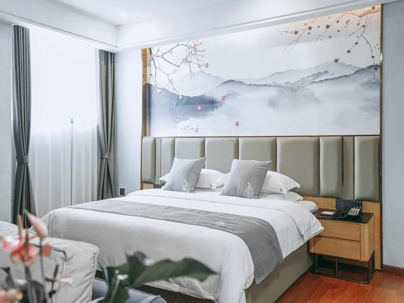 Bed in GreenTree Eastern Hotel Anshun Anshun Zhenning Huangguoshu