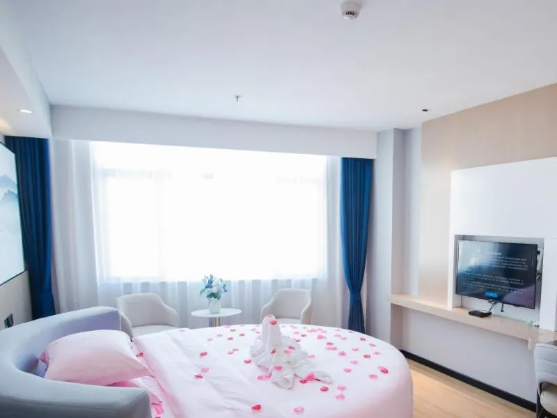 Bed in GreenTree Eastern Hotel Tongling Yi'an Government