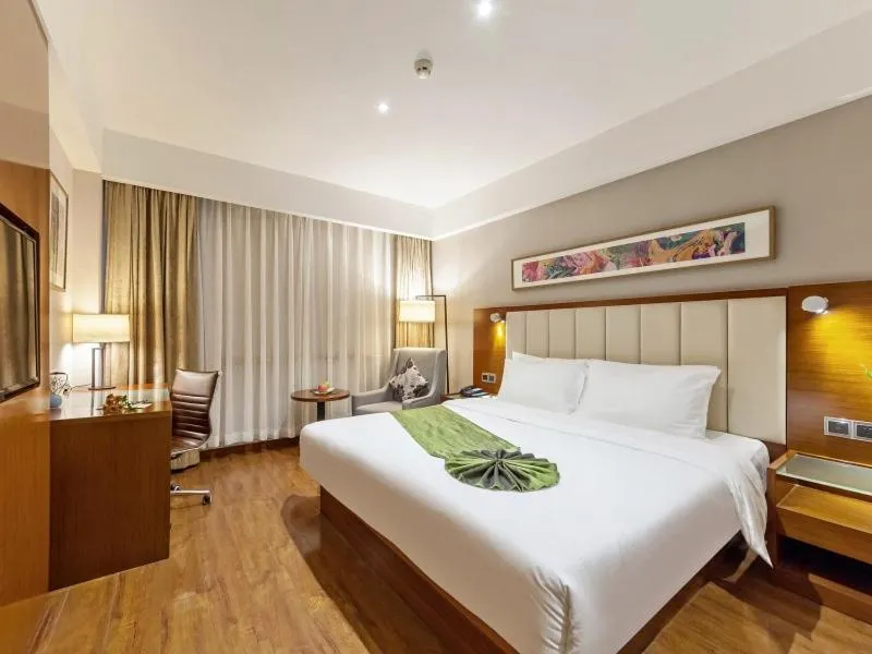 Bed in GreenTree Eastern Hotel Fujian Xiamen Railway Station Mingfa Plaza