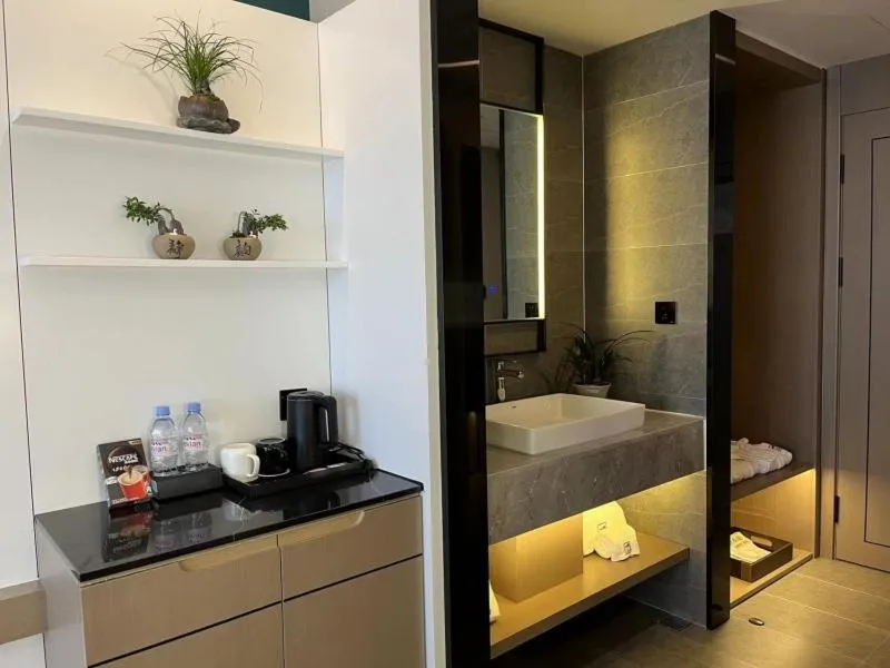 Bed in GreenTree Eastern Hotel Yiwu International Trade City