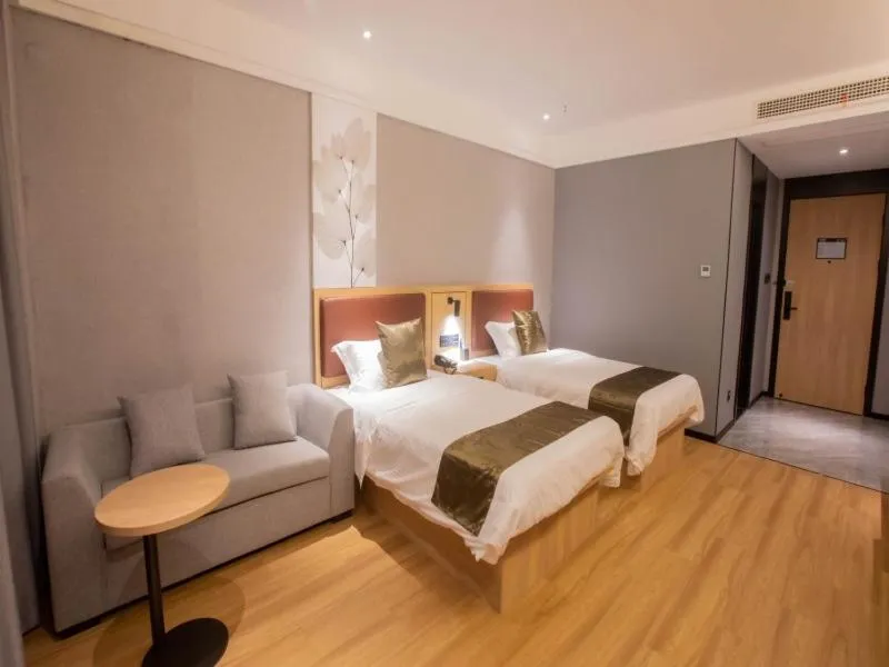 Bed in GreenTree Inn Express Changzhou Caoqiao Industrial Park