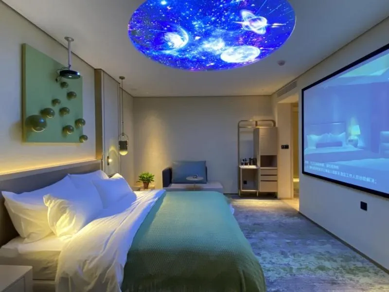 Bed in Geli Hotel Bengbu Wanda Plaza Nanxiang City