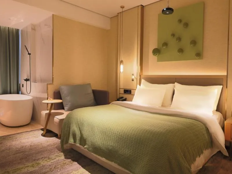 Bed in Geli Hotel Bengbu Wanda Plaza Nanxiang City