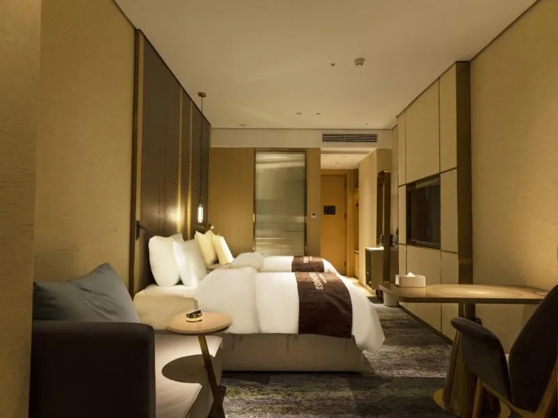 Bed in Geli Hotel Bengbu Wanda Plaza Nanxiang City