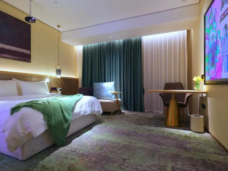Bed in Geli Hotel Bengbu Wanda Plaza Nanxiang City