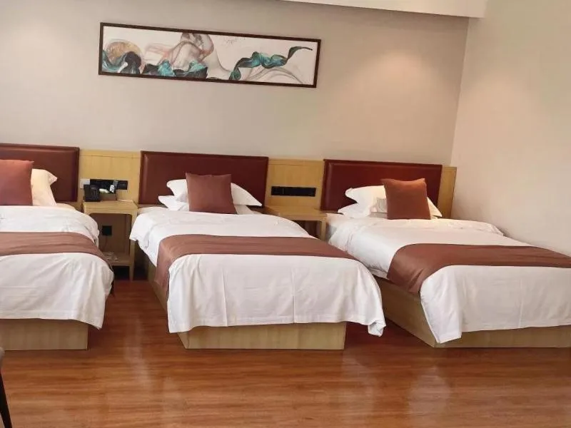 Bed in Geli Hotel Bengbu Wanda Plaza Nanxiang City