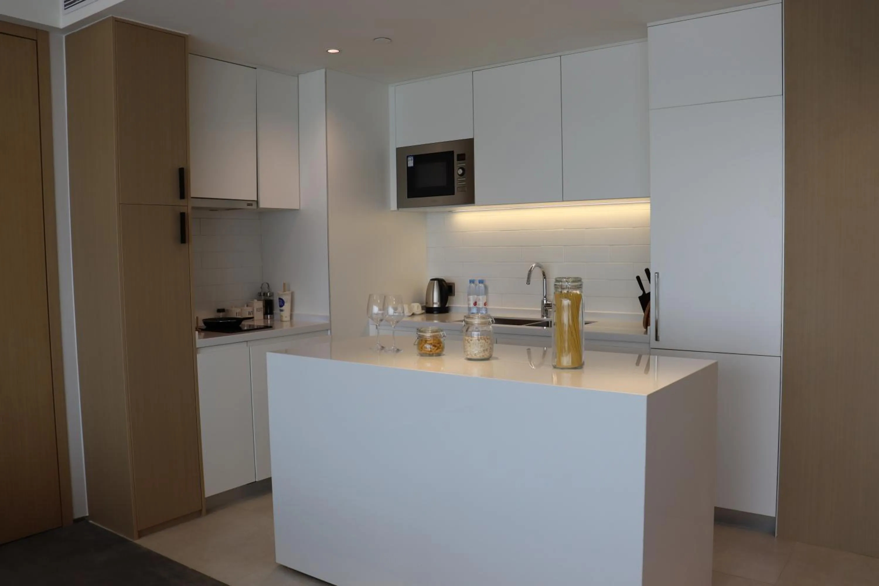 Kitchen or kitchenette in Keypai Hotel