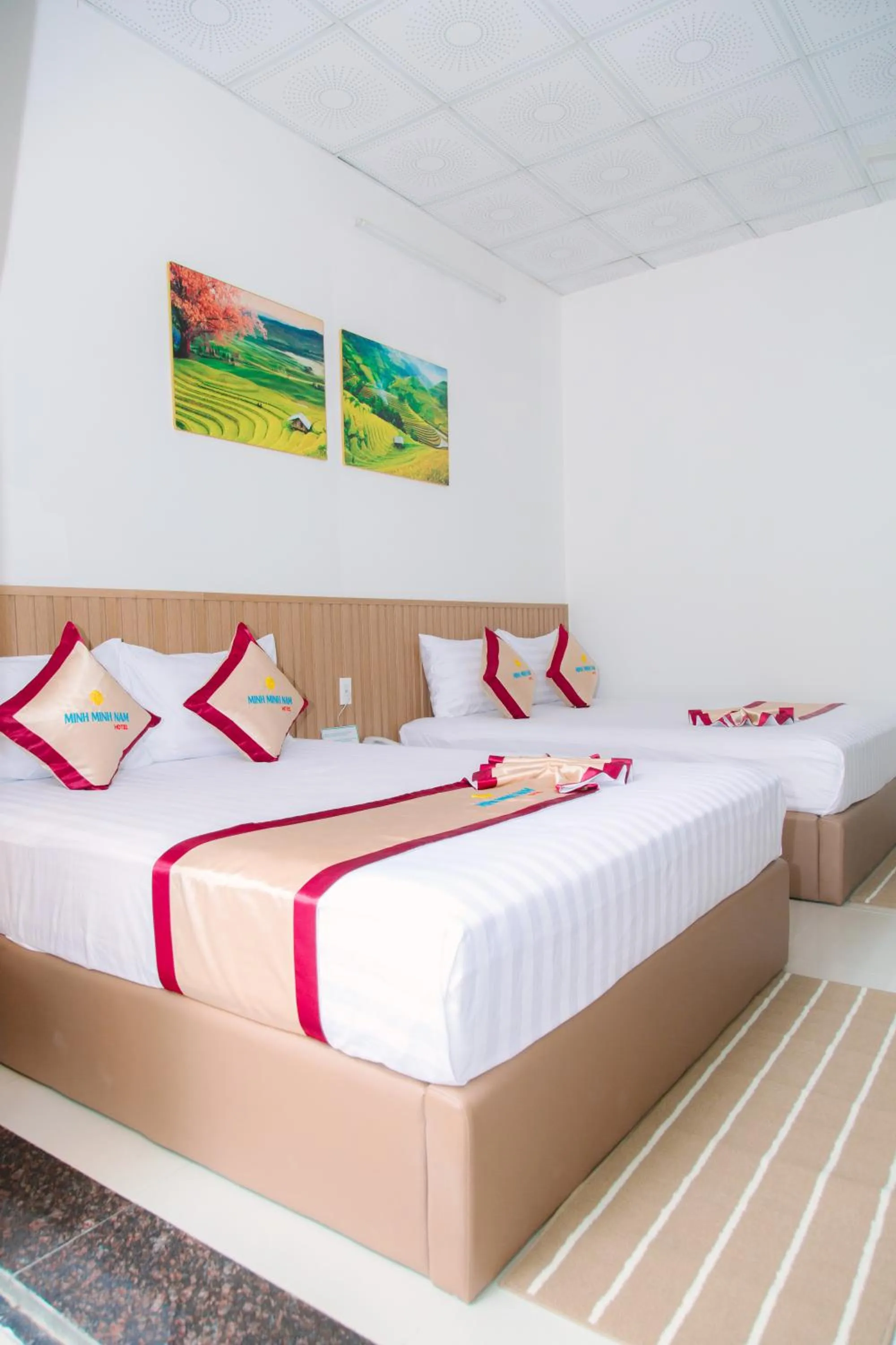 Bedroom, Bed in Minh Minh Nam 2 Hotel