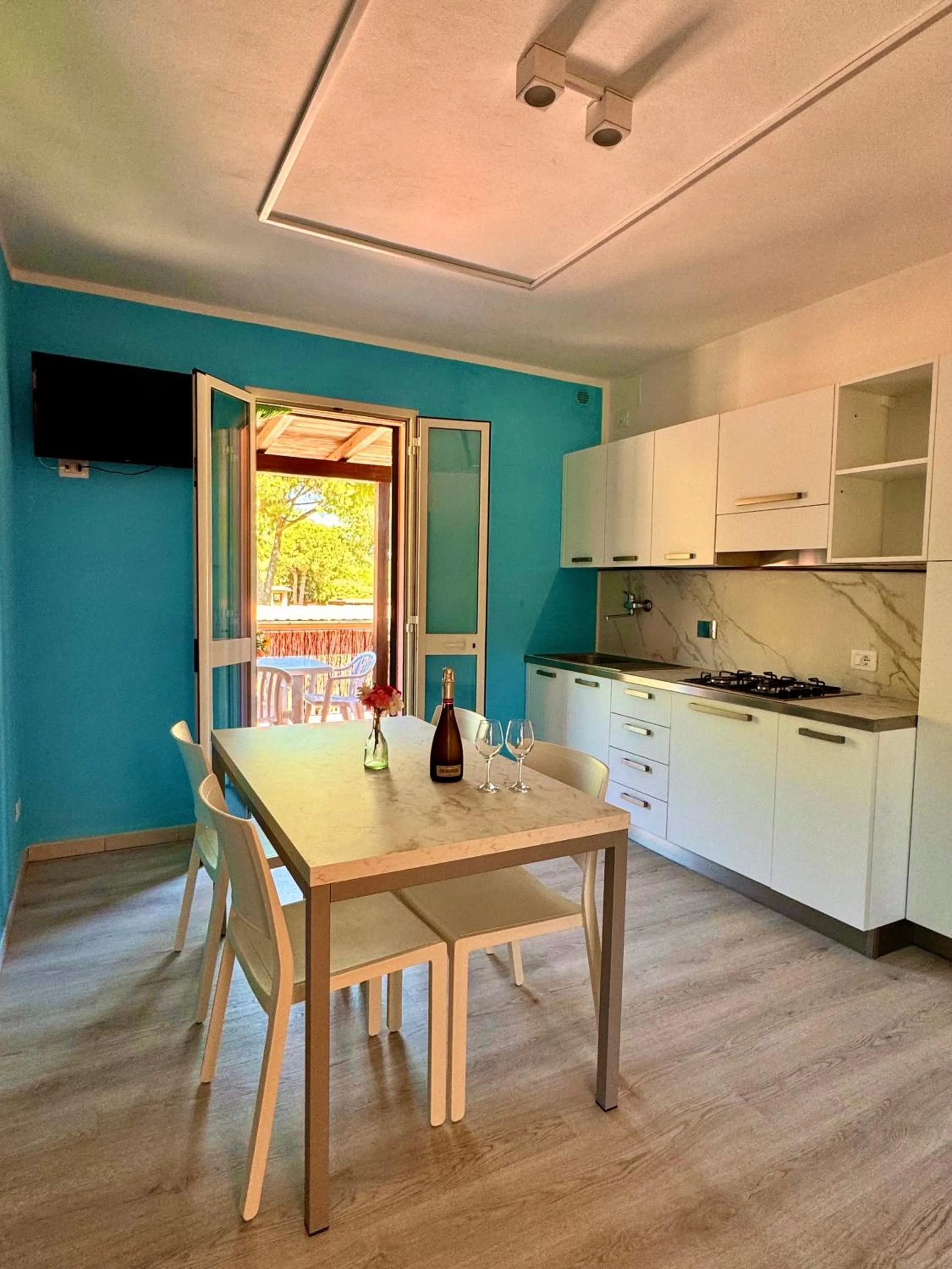 Kitchen or kitchenette in Casa Campanella Resort