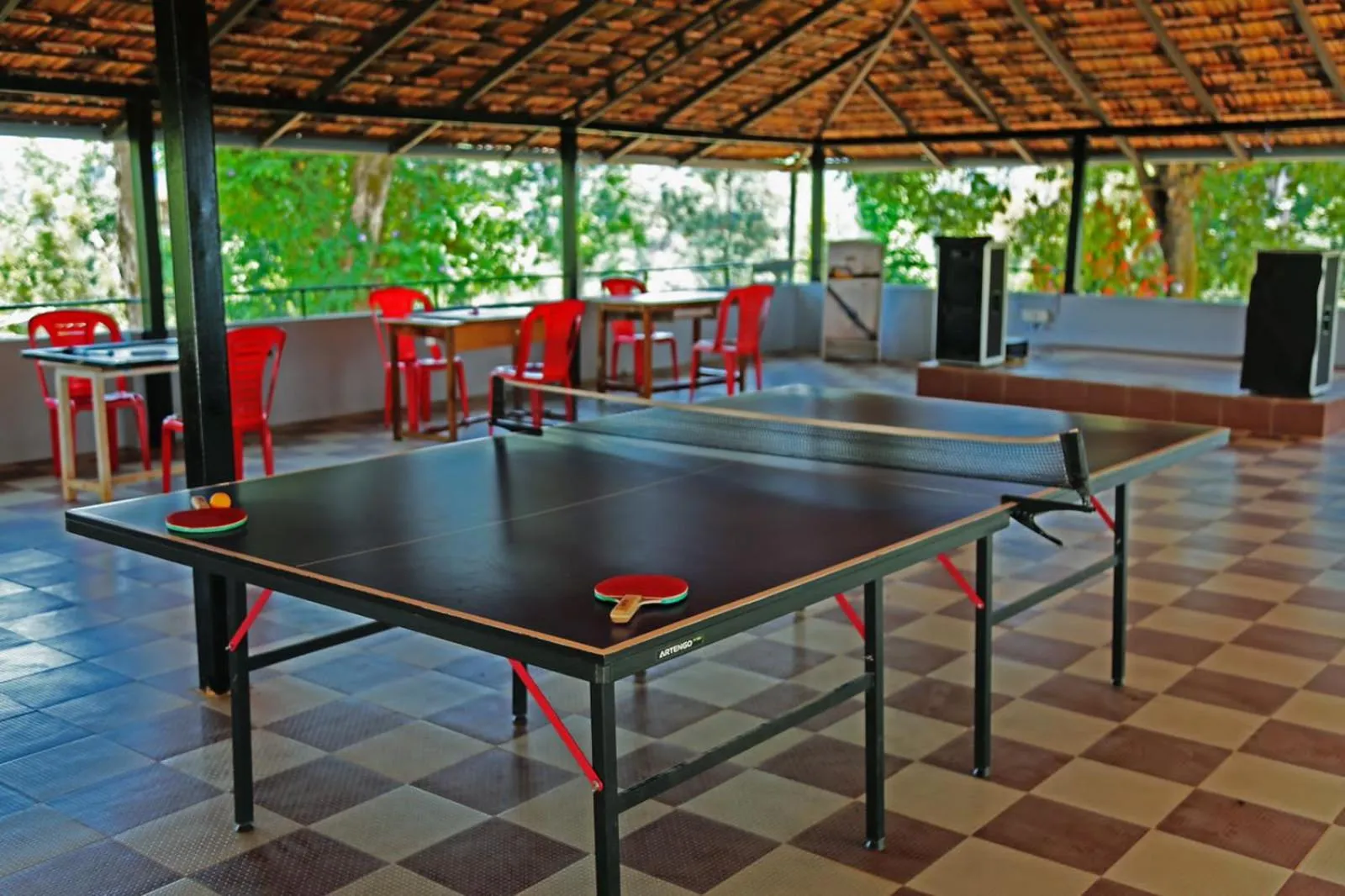 Table tennis in Mothers Bounty by Lazo , Coorg