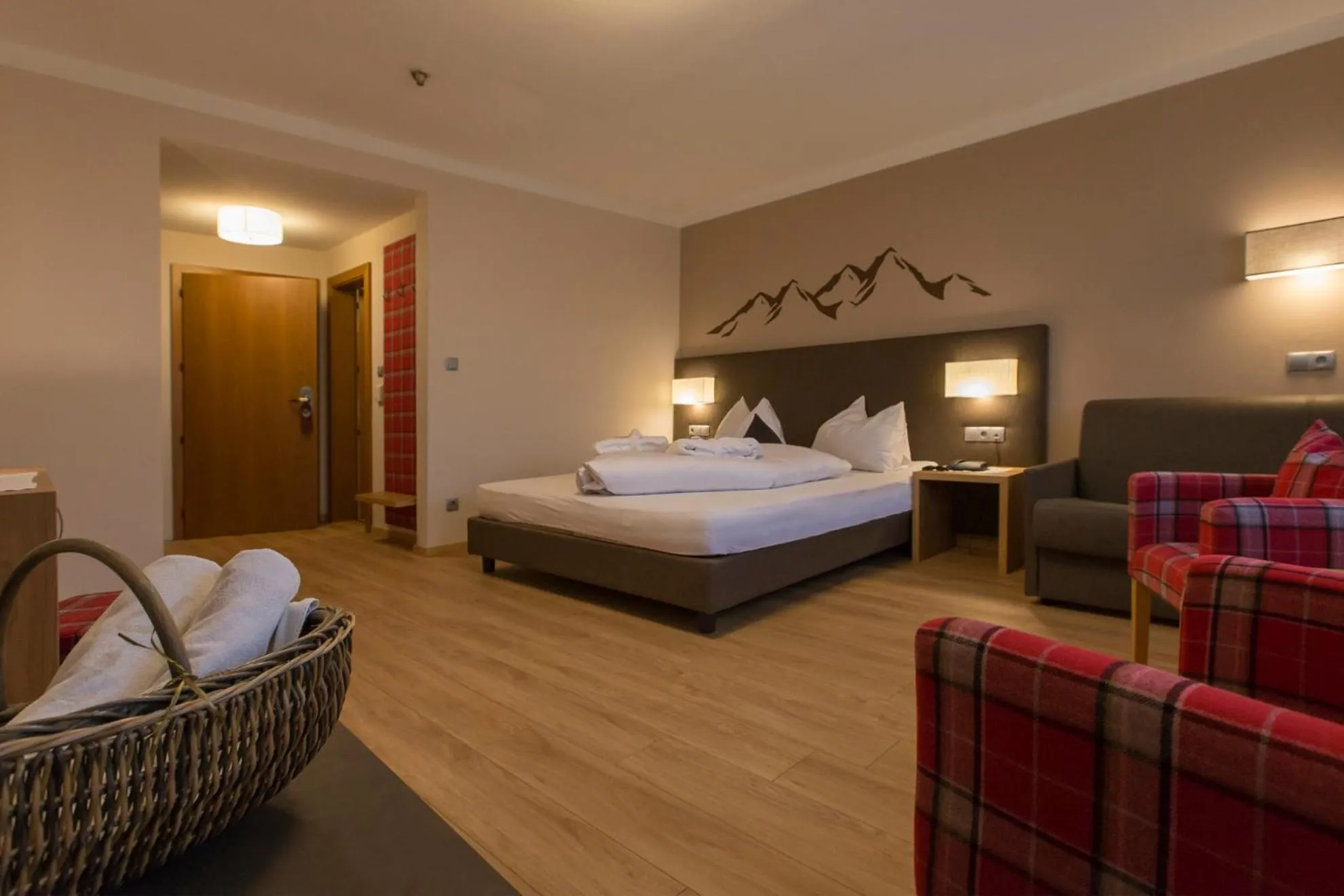 Photo of the whole room, Bed in Hotel Mühlenerhof