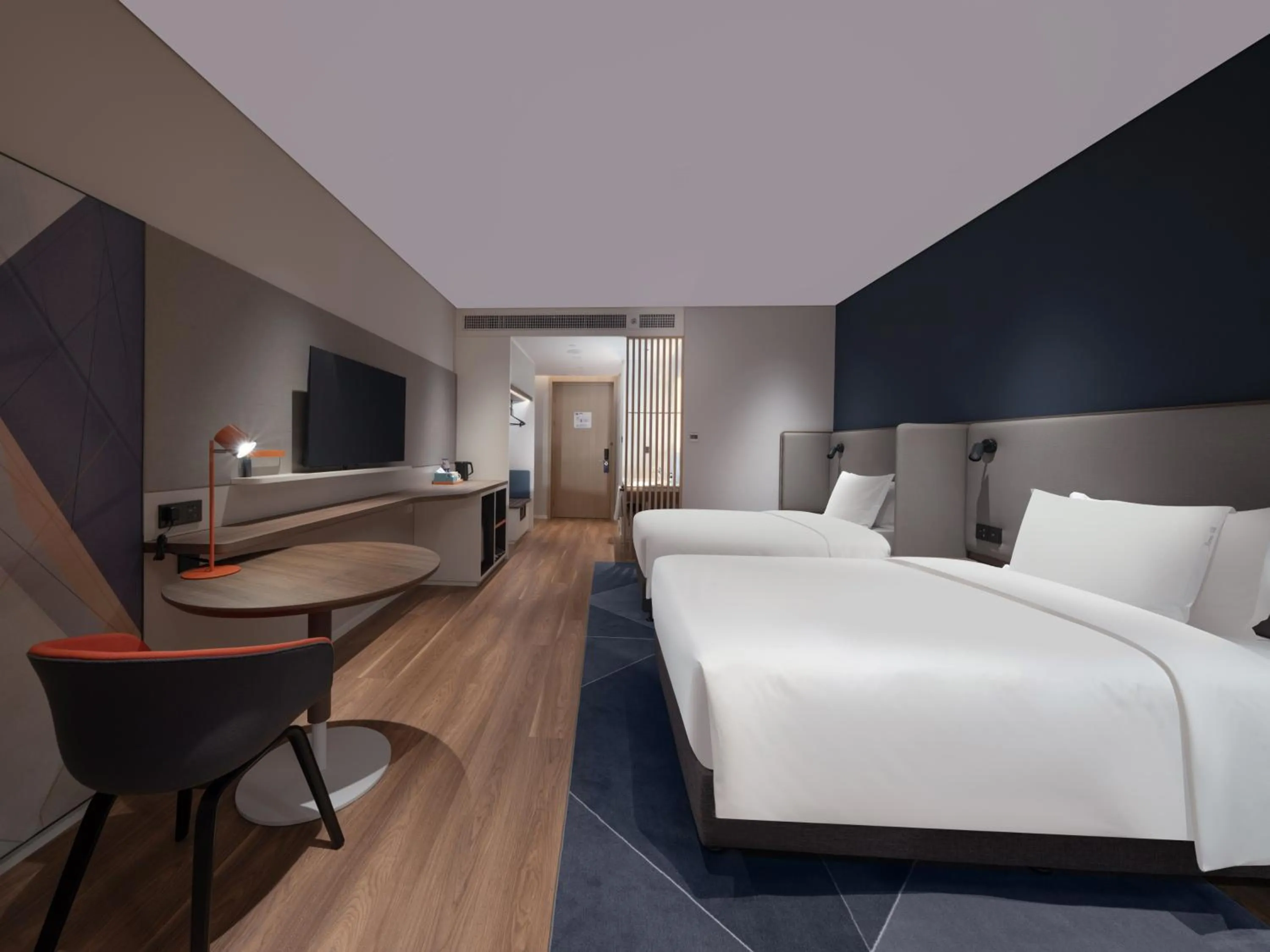 Photo of the whole room, Bed in Holiday Inn Express Shenzhen Guangming Cloud Park by IHG
