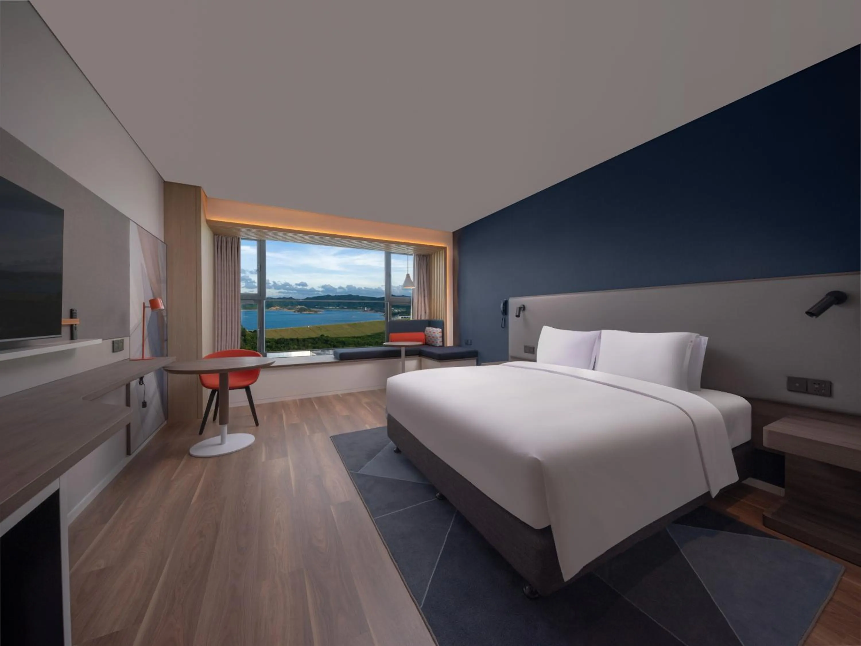 Bedroom, Bed in Holiday Inn Express Shenzhen Guangming Cloud Park by IHG