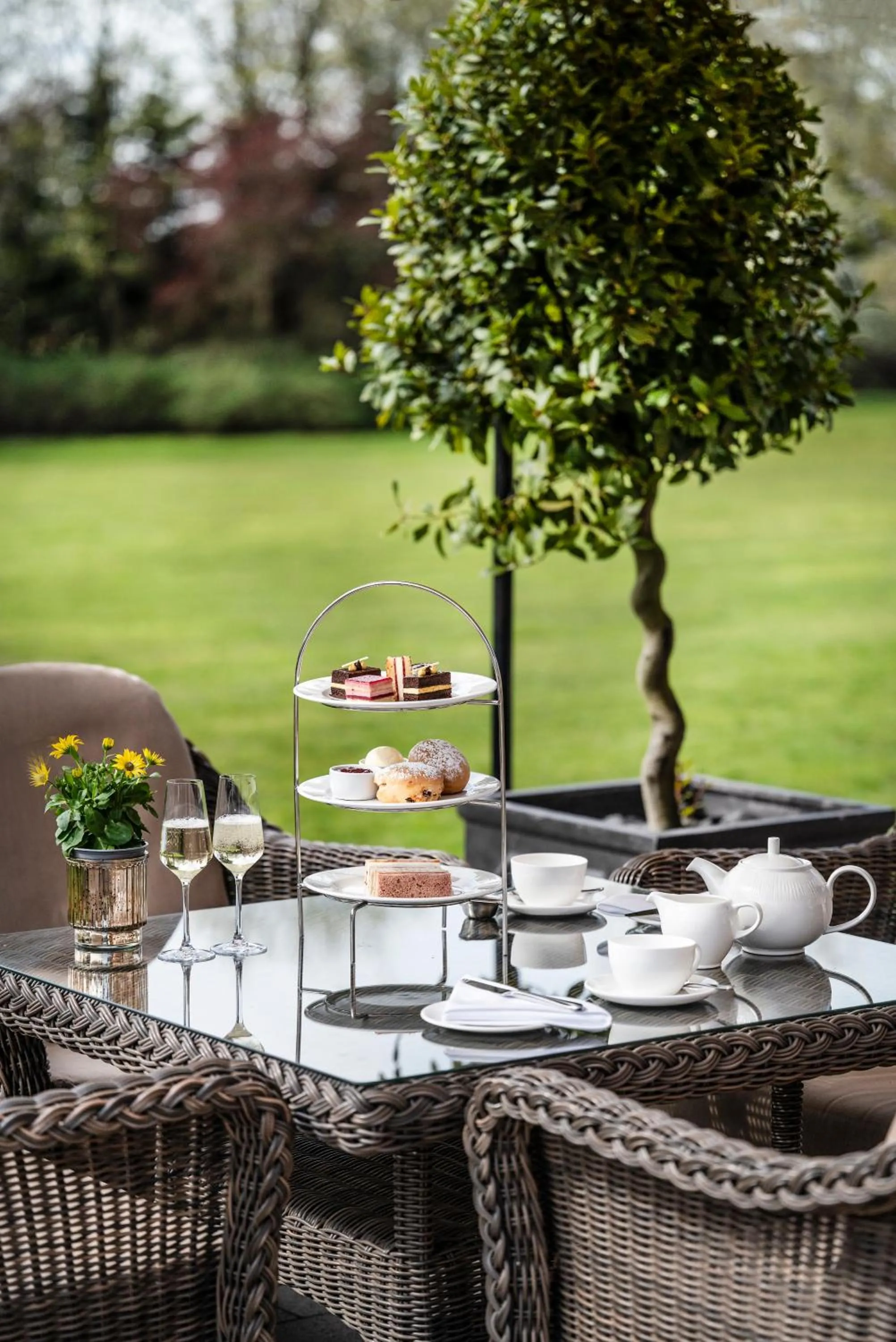 Patio in Woodlands Park Hotel