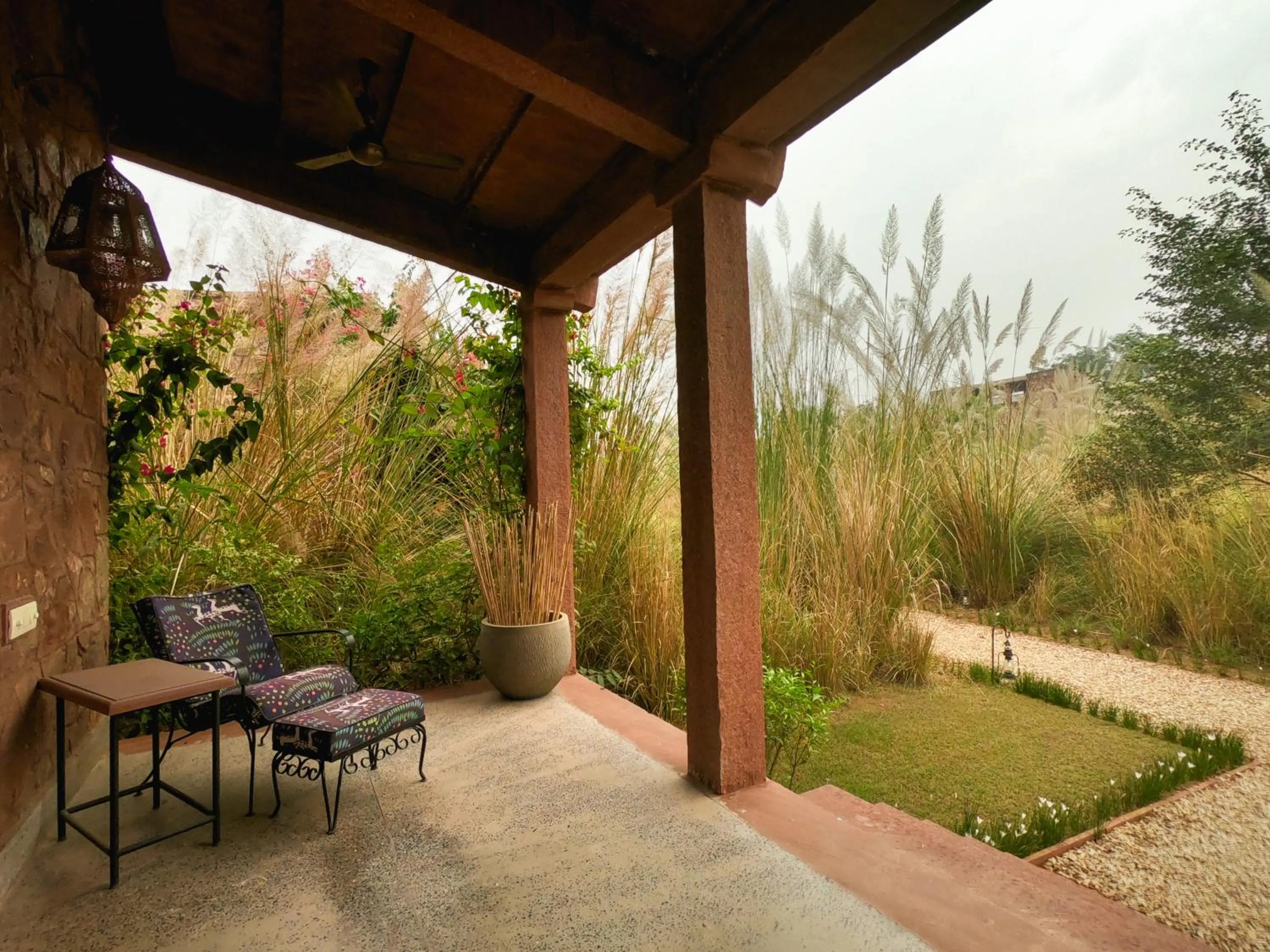 Seating area in Narsingh Bagh