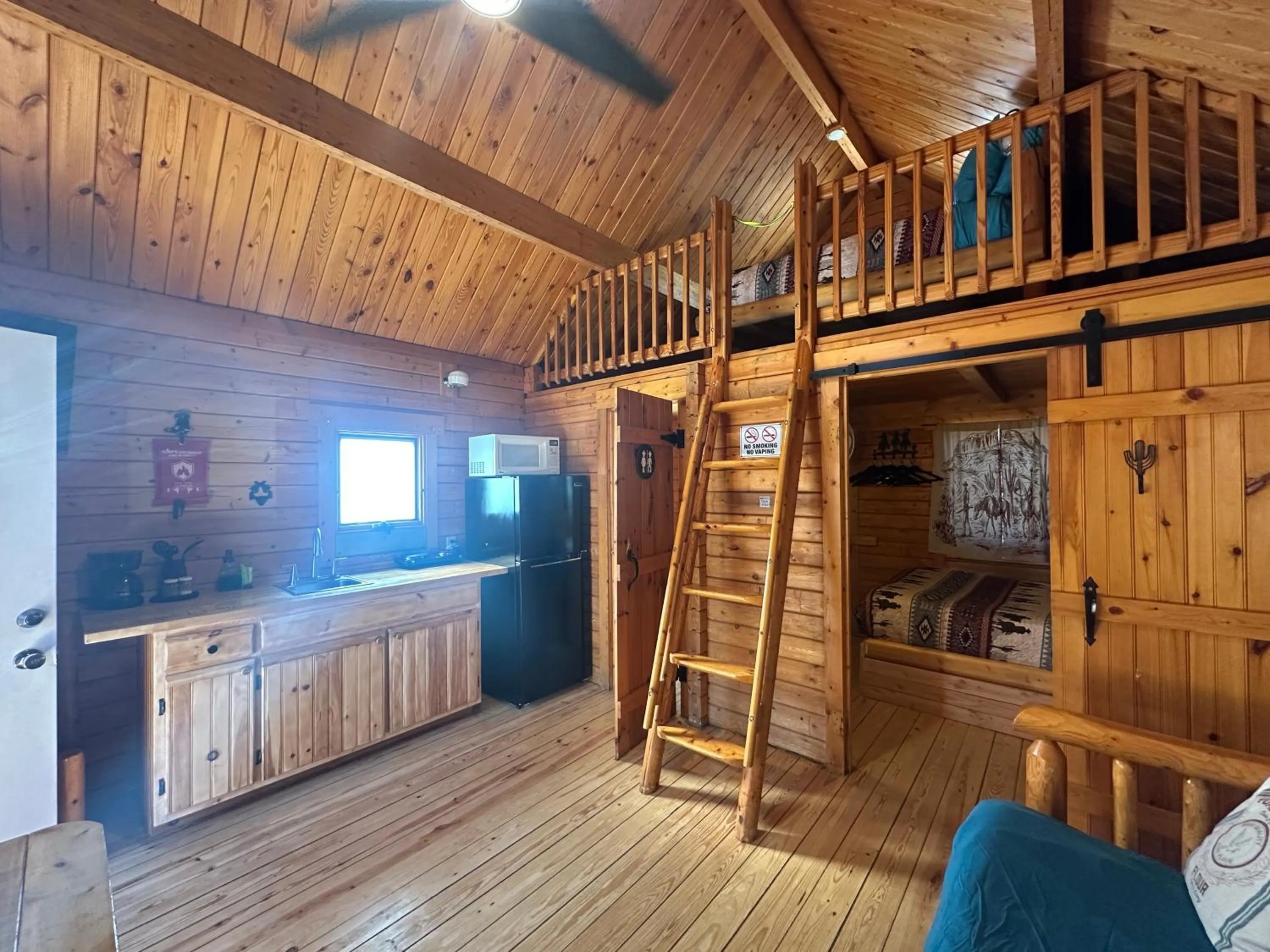 Kitchen or kitchenette in Katie's Cozy Cabins