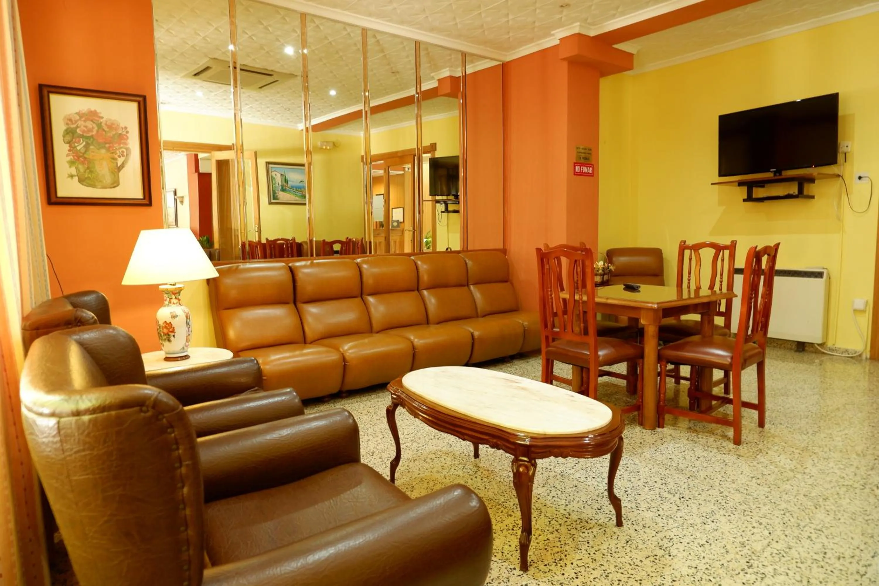 Seating area in Hotel Central