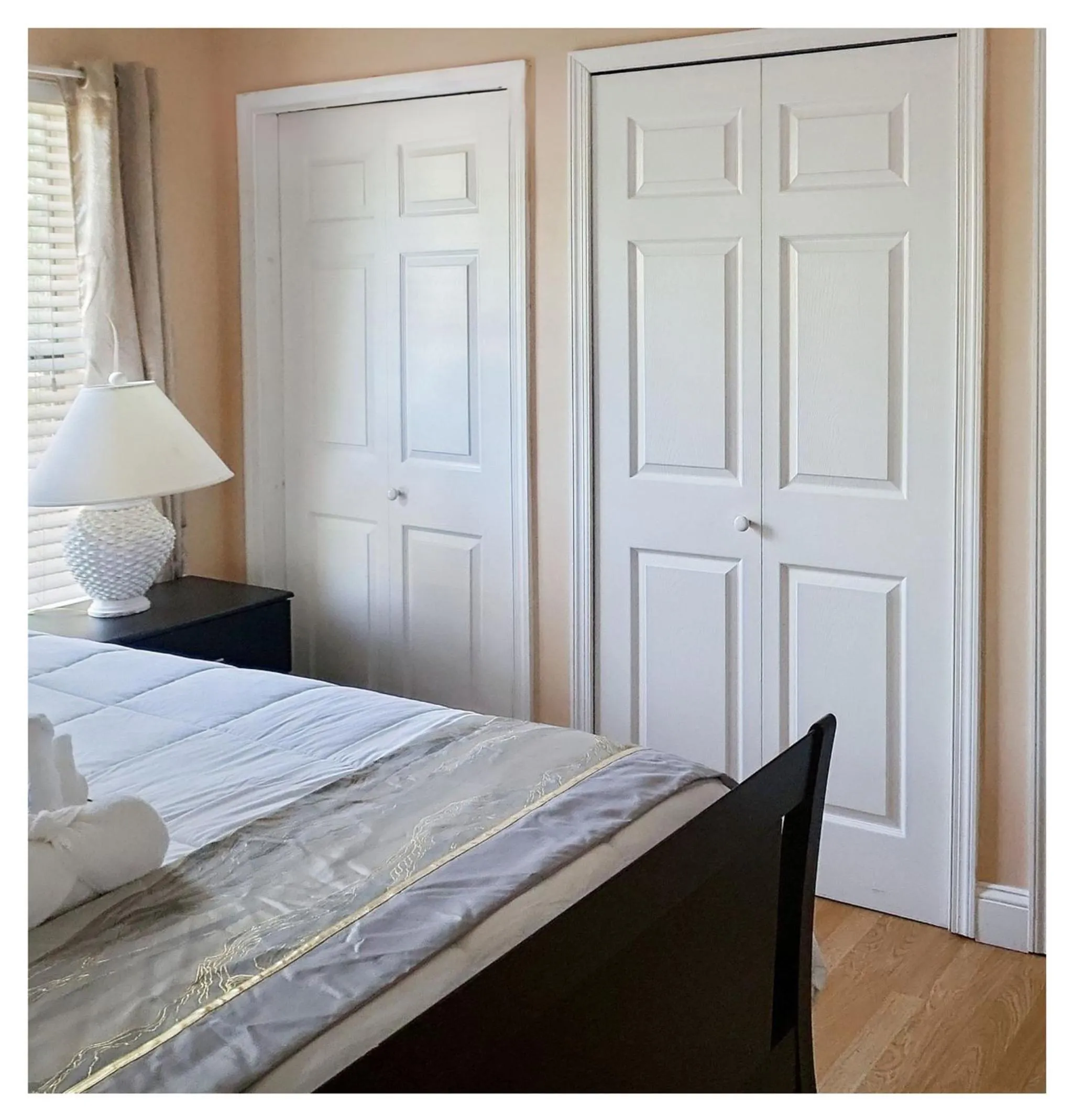 Bed in Modern Executive Master Bedroom