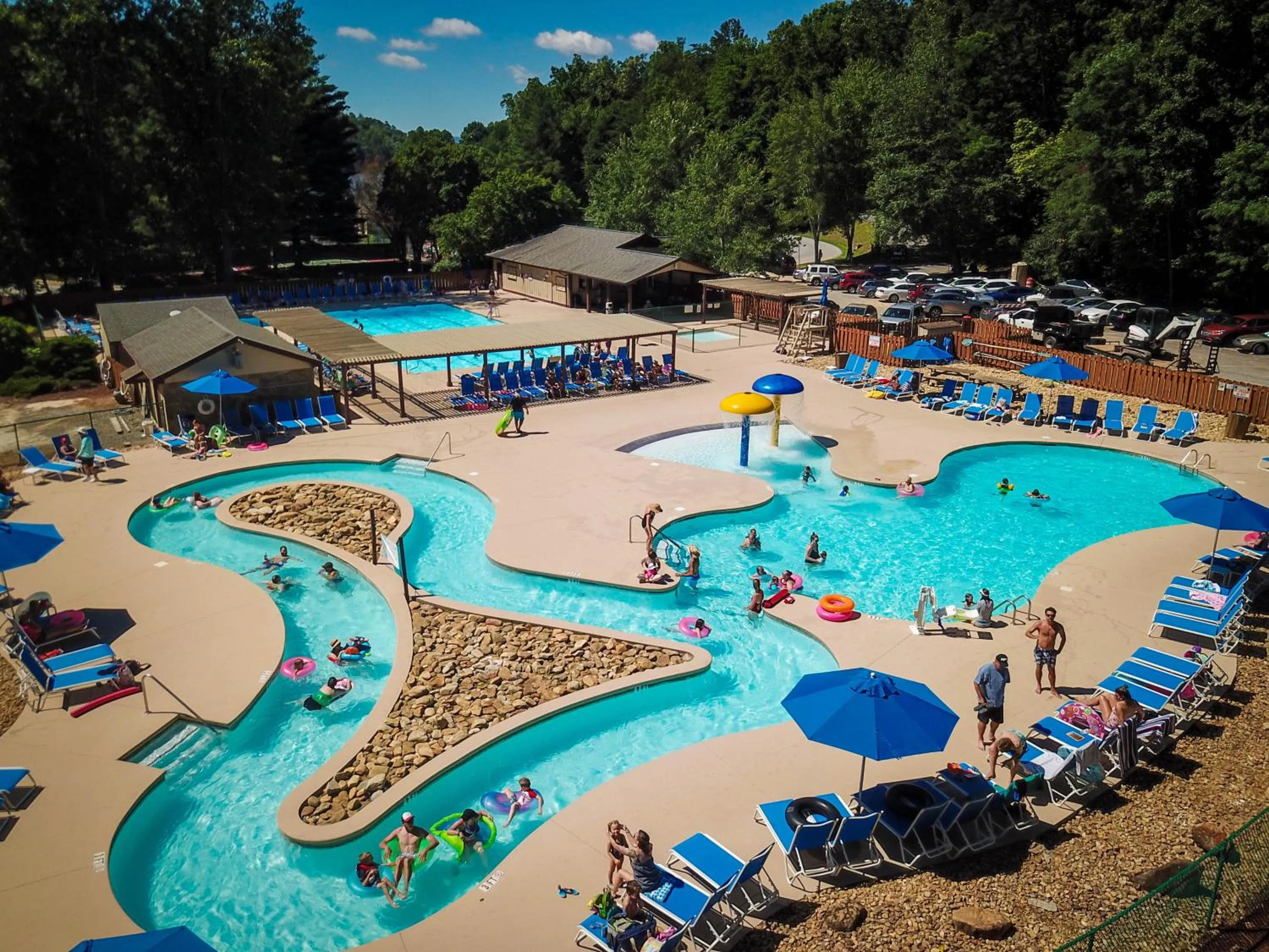 Swimming pool in Fox Run at Lake Lure