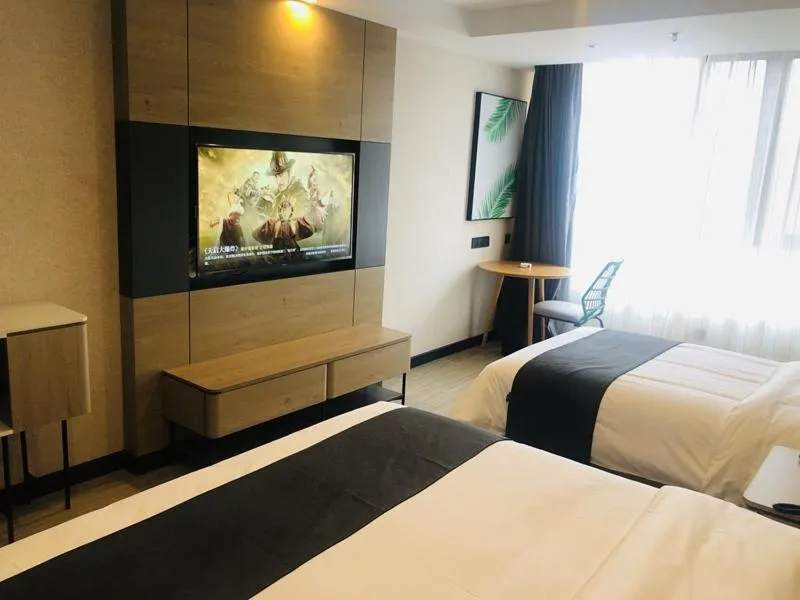 Bed in Thank Inn Plus Jiaozuo Mengzhou Sangpo Times New Town