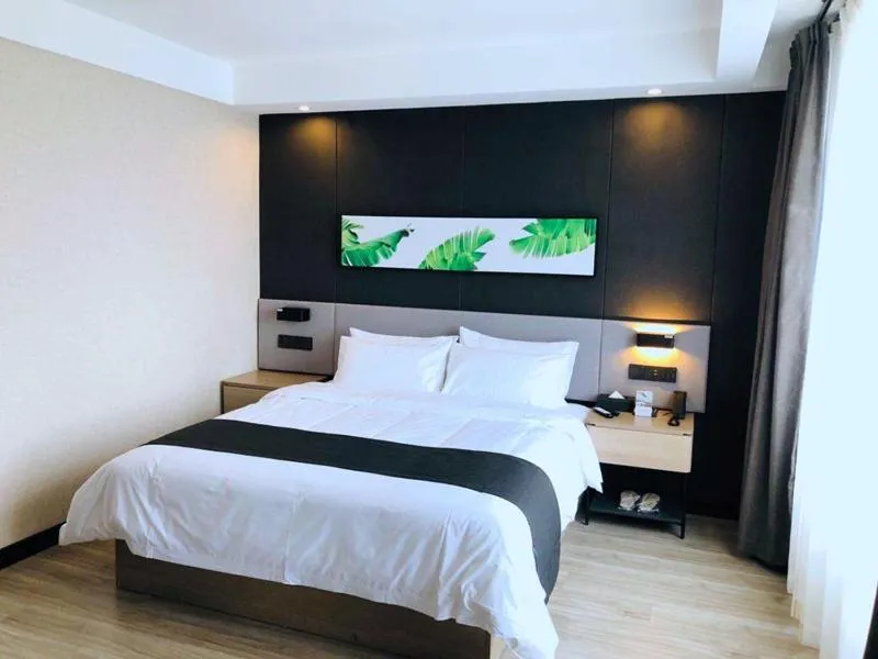 Bed in Thank Inn Plus Jiaozuo Mengzhou Sangpo Times New Town