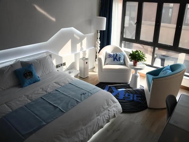 Bed in Thank Inn Plus Jiaozuo Mengzhou Sangpo Times New Town