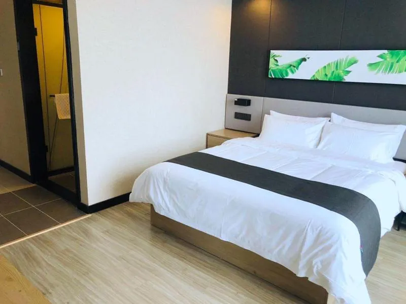 Bed in Thank Inn Plus Jiaozuo Mengzhou Sangpo Times New Town