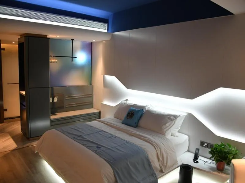 Bed in Thank Inn Plus Jiaozuo Mengzhou Sangpo Times New Town