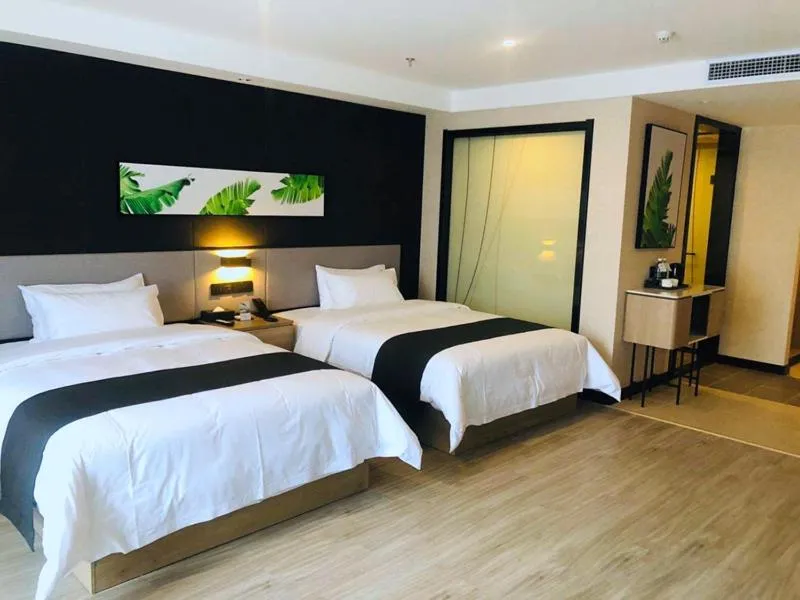 Bed in Thank Inn Plus Jiaozuo Mengzhou Sangpo Times New Town