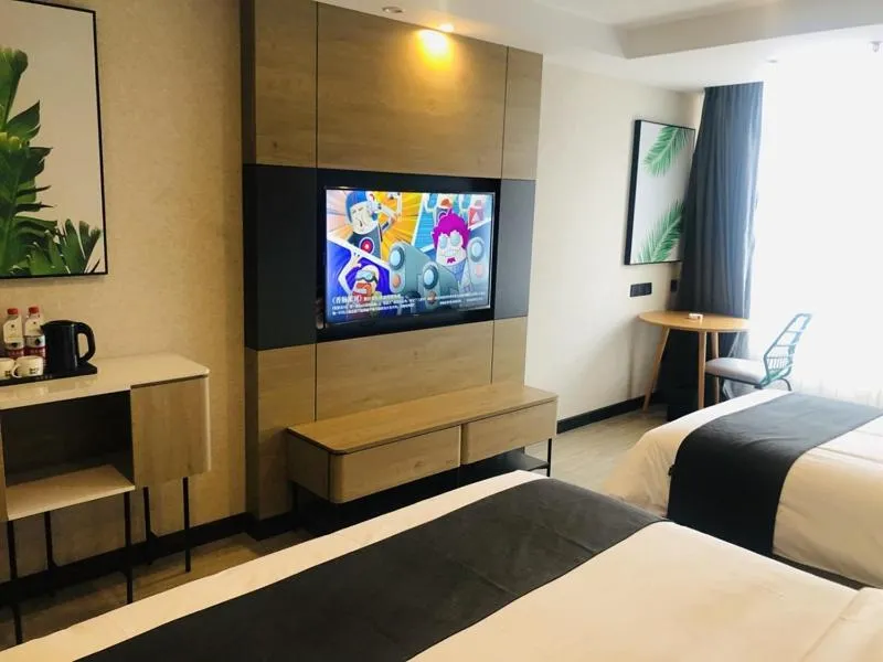 Bed in Thank Inn Plus Jiaozuo Mengzhou Sangpo Times New Town