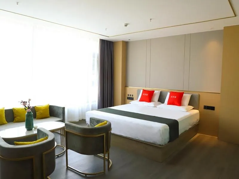 Bed in Thank Inn Plus Baotou Kundulun District University of Science and Technology